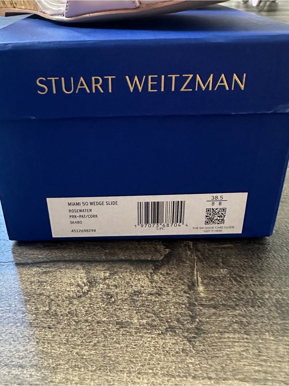 NWT STUART WEITZMAN Miami Wedge - Rosewater - Picture 7 of 7